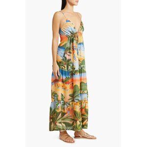 FARM Rio Carioca Metallic Stripe Cover-Up XL NWT